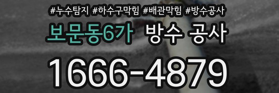 보문동6가 방수 공사