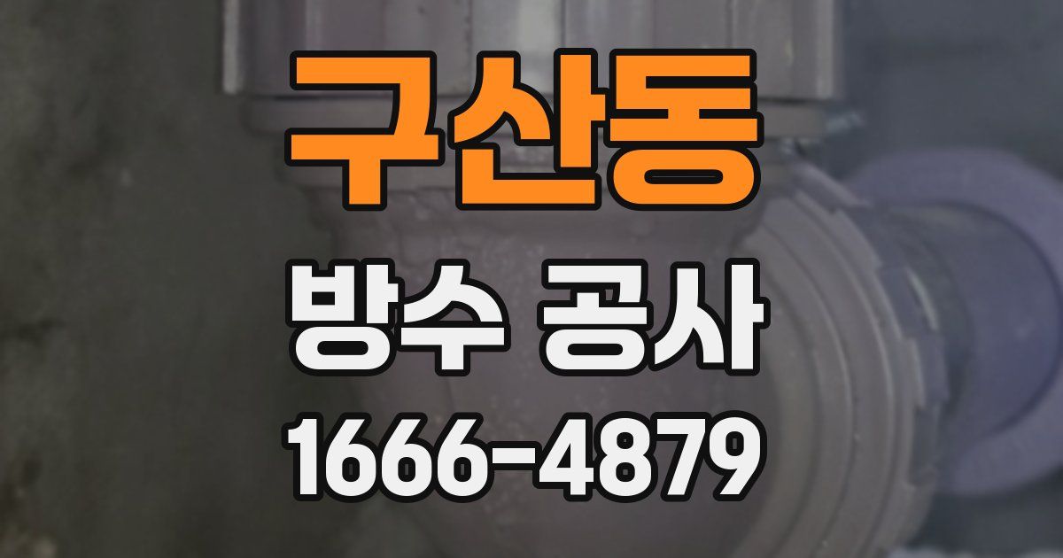 구산동 방수 공사
