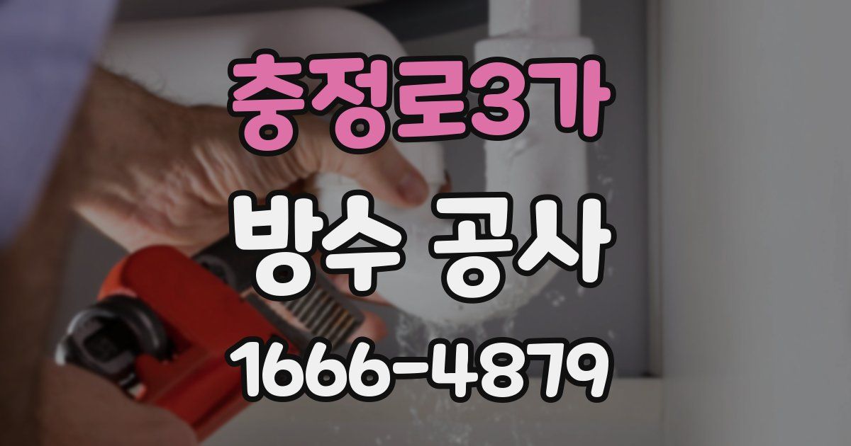 충정로3가 방수 공사