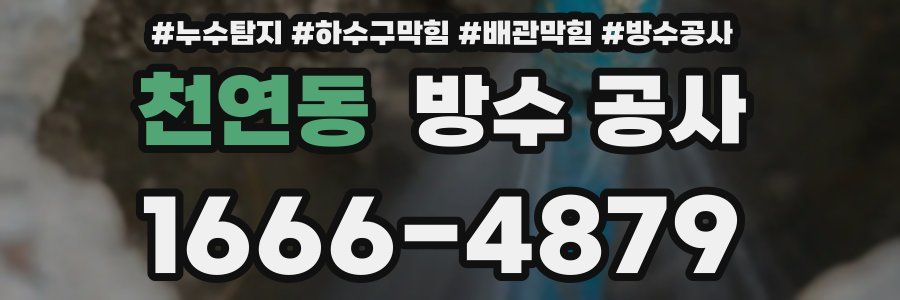 천연동 방수 공사