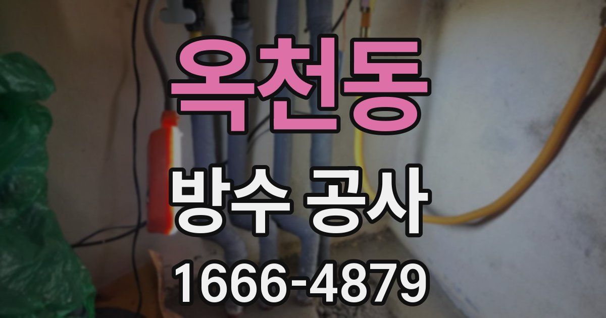 옥천동 방수 공사