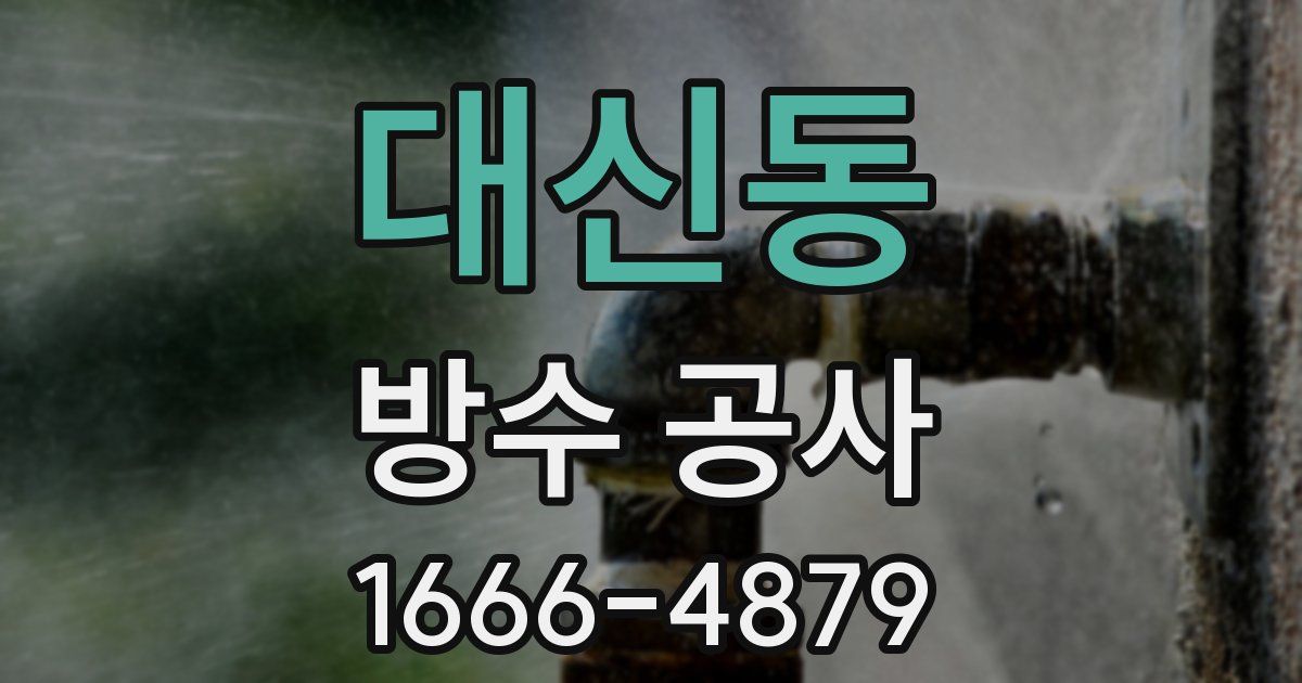 대신동 방수 공사