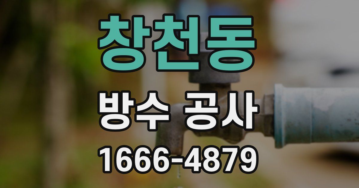 창천동 방수 공사