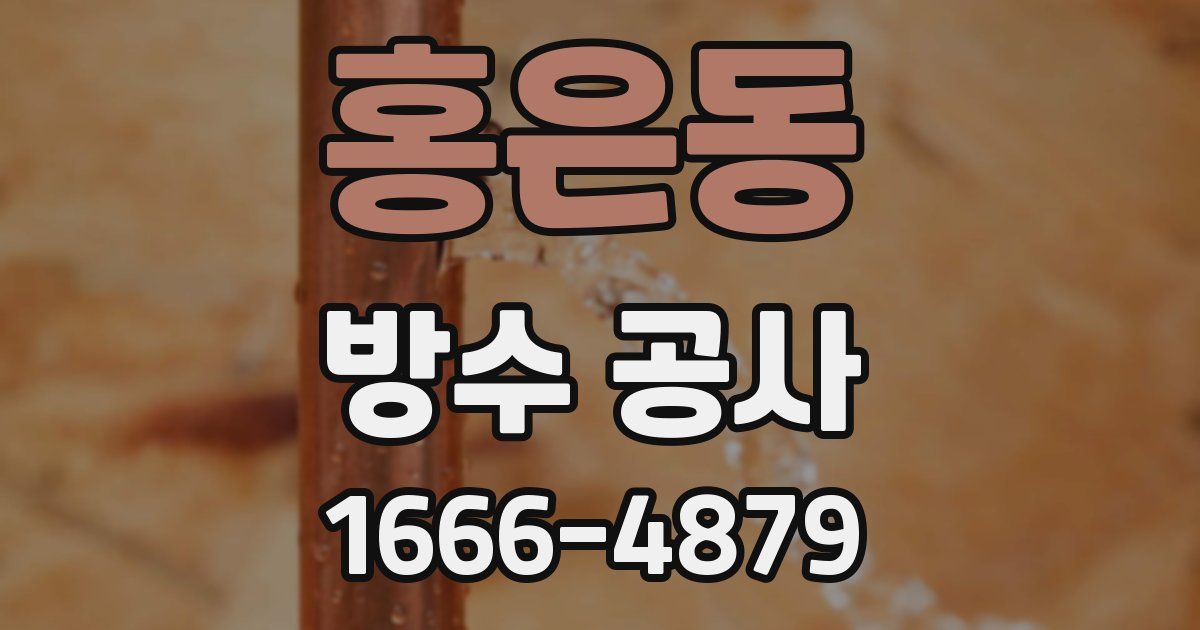 홍은동 방수 공사