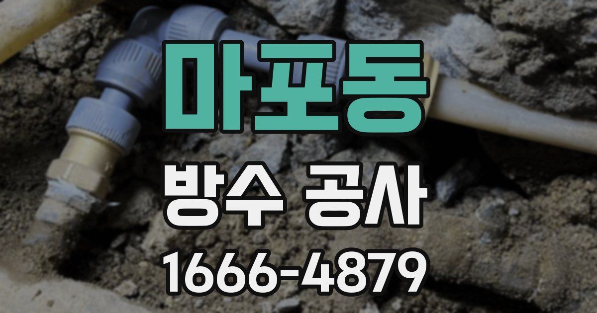 마포동 방수 공사