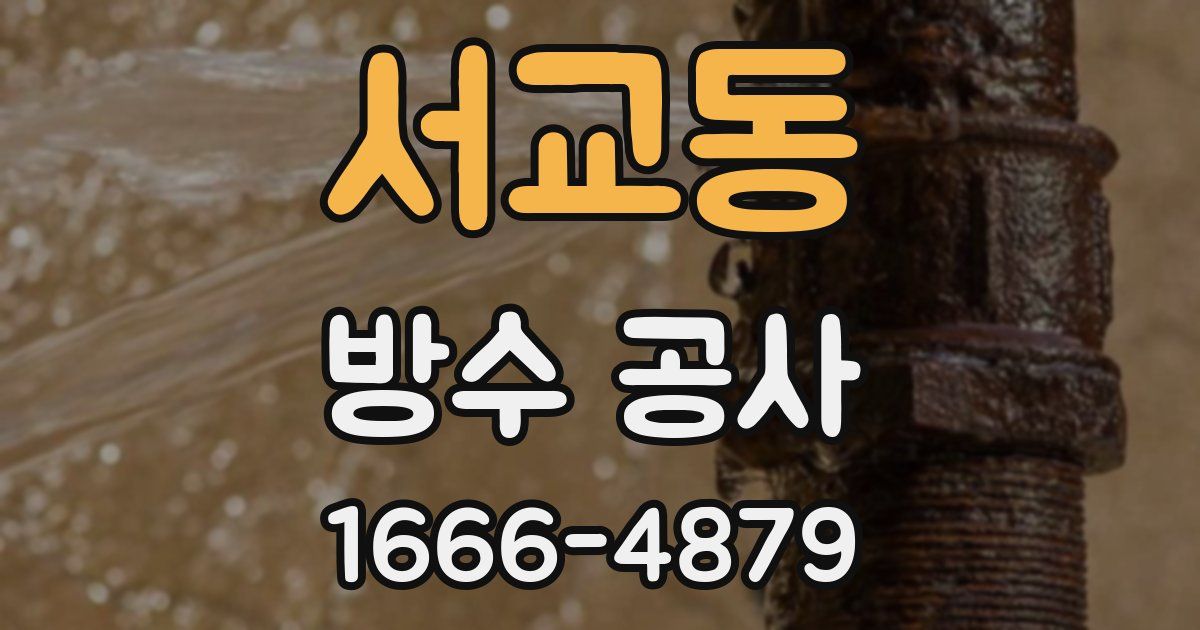 서교동 방수 공사