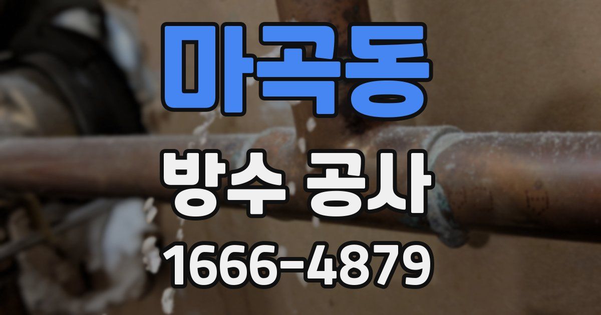 마곡동 방수 공사