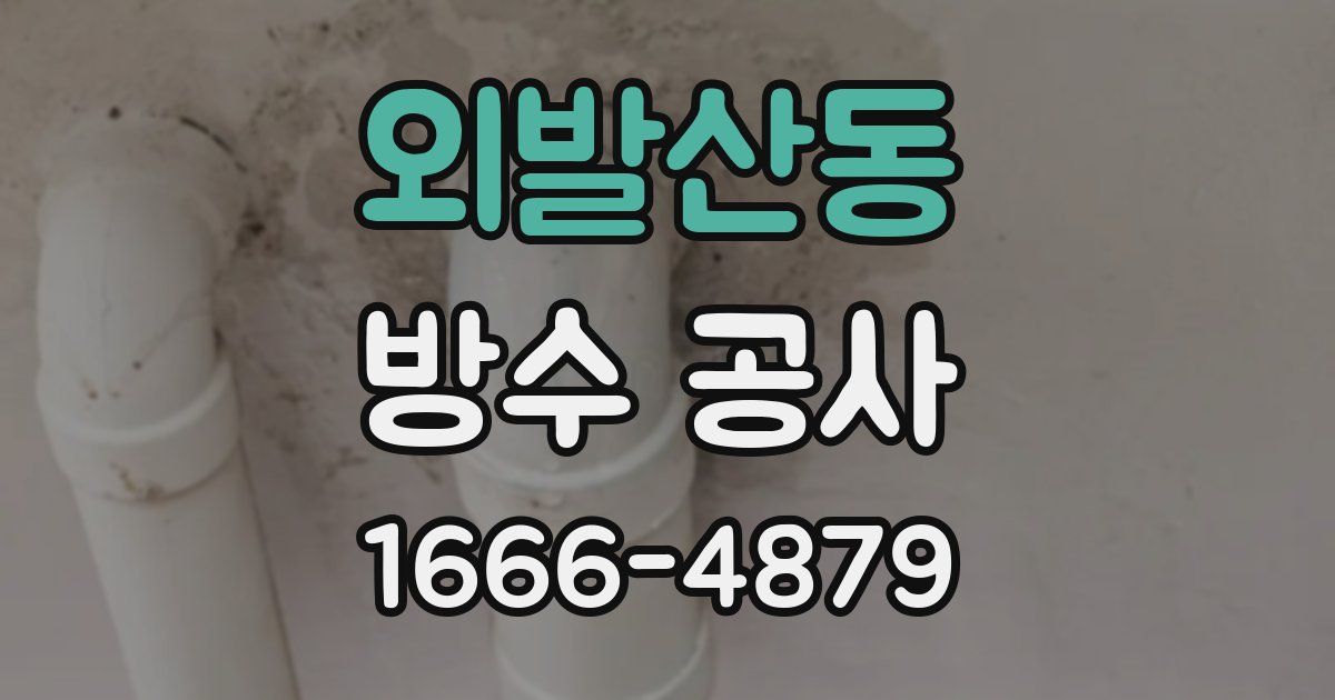 외발산동 방수 공사