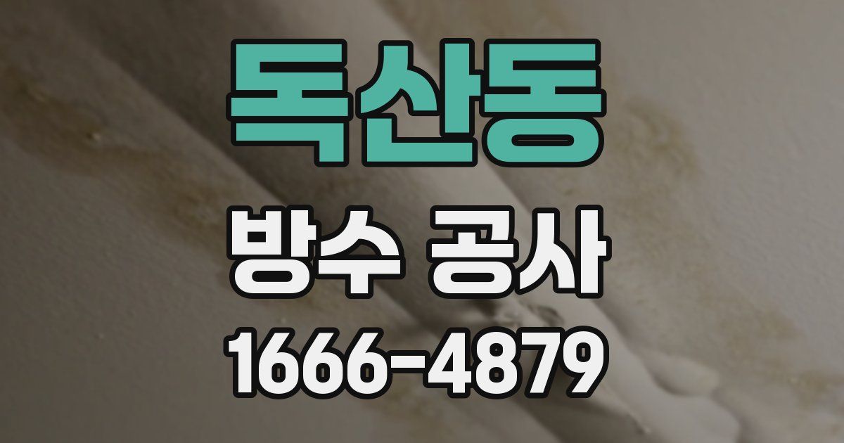 독산동 방수 공사