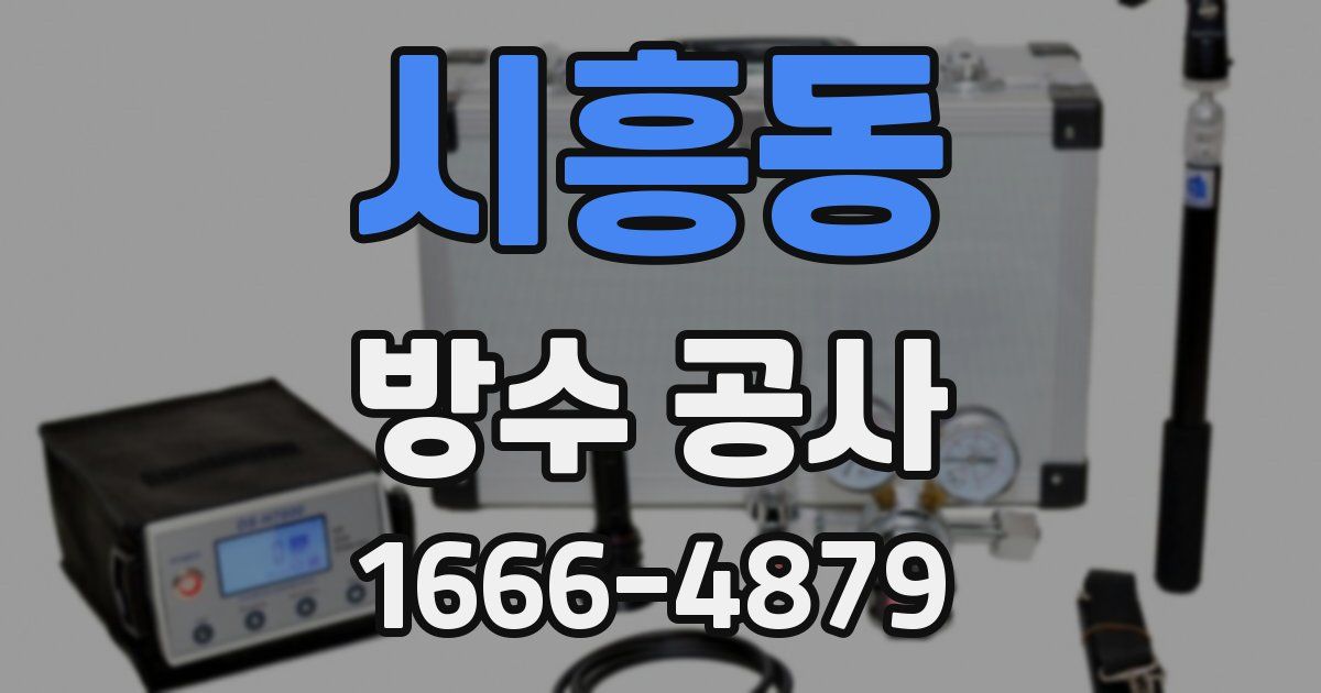 시흥동 방수 공사