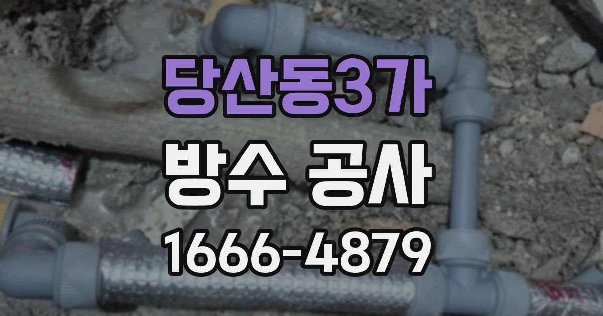 당산동3가 방수 공사