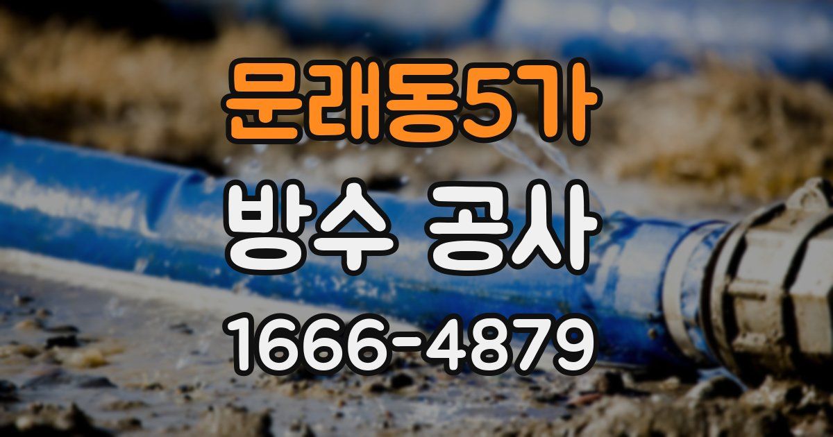 문래동5가 방수 공사