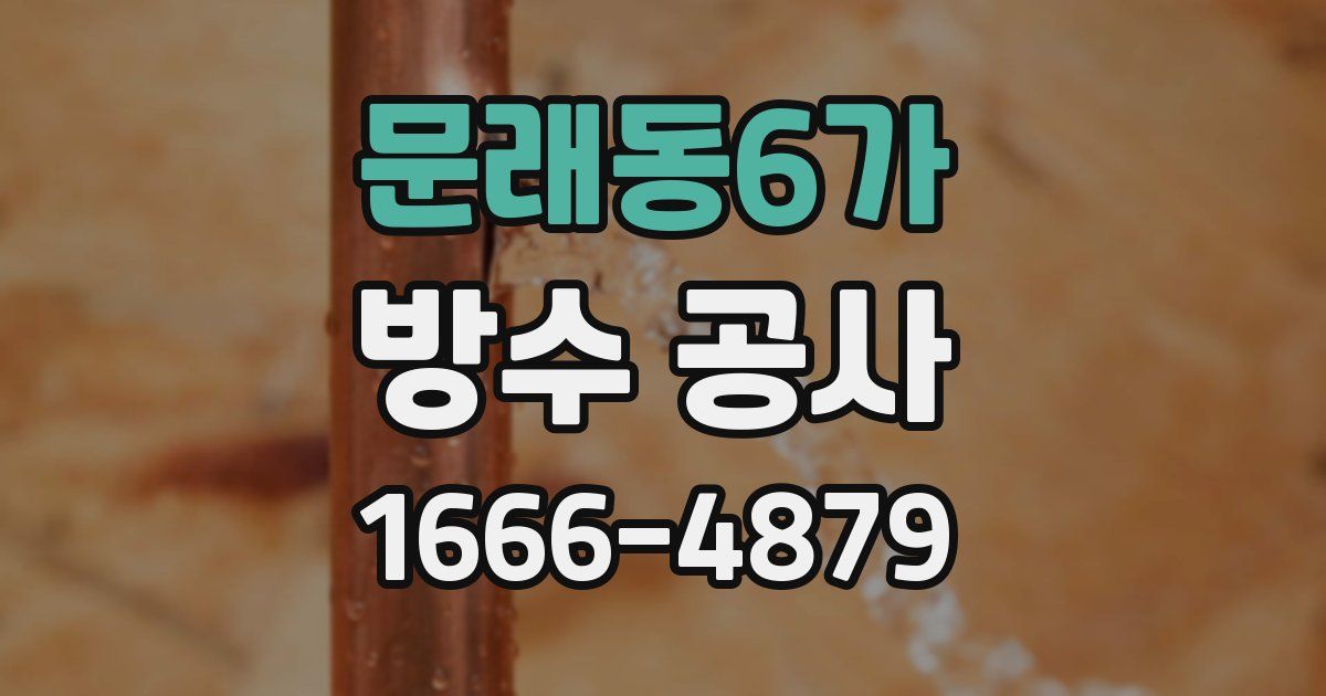 문래동6가 방수 공사
