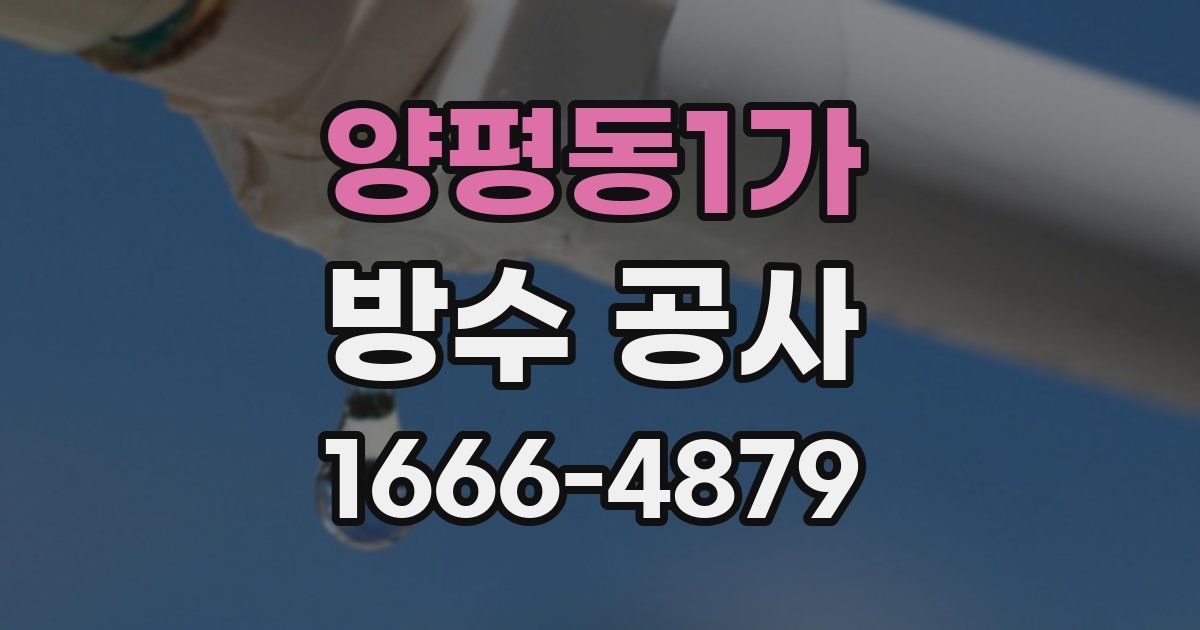 양평동1가 방수 공사