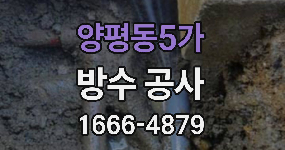 양평동5가 방수 공사