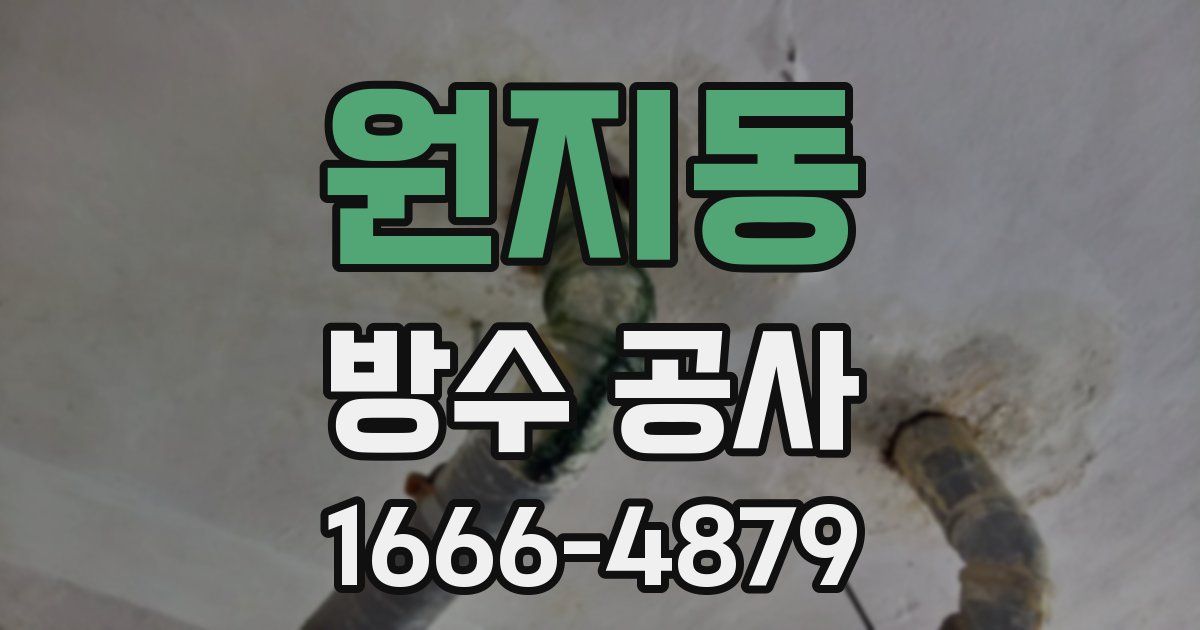 원지동 방수 공사