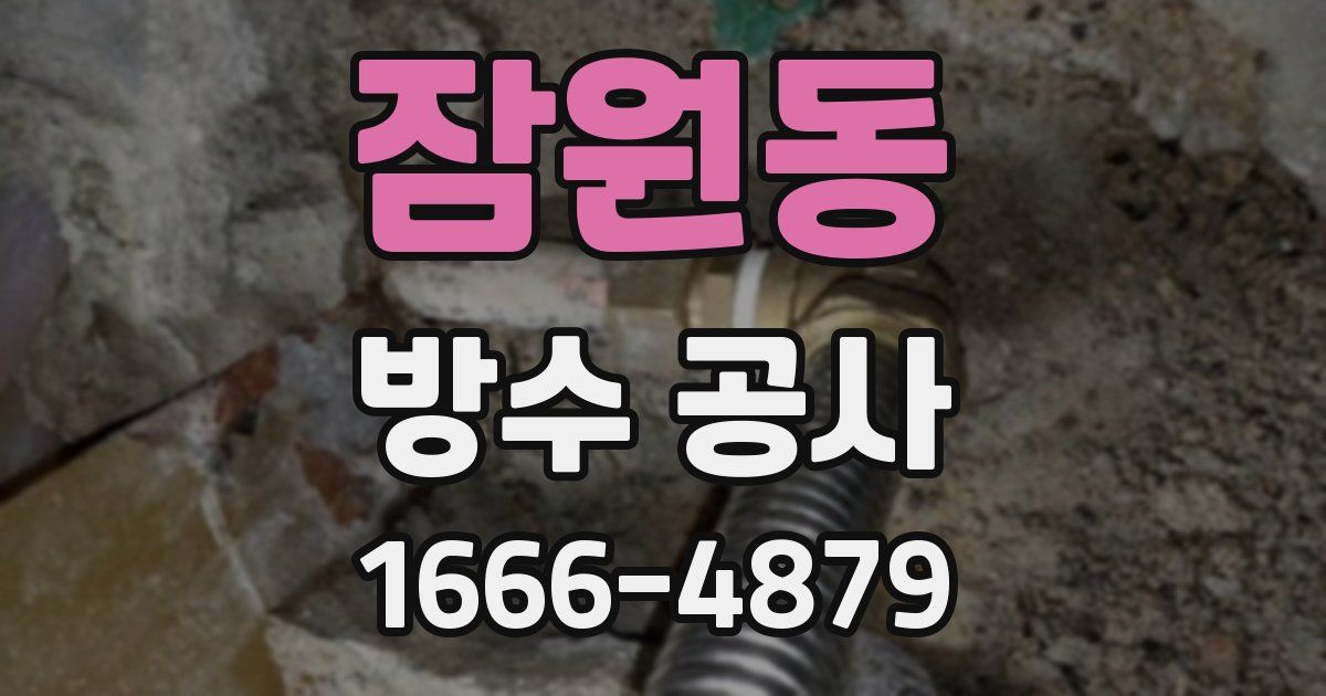 잠원동 방수 공사