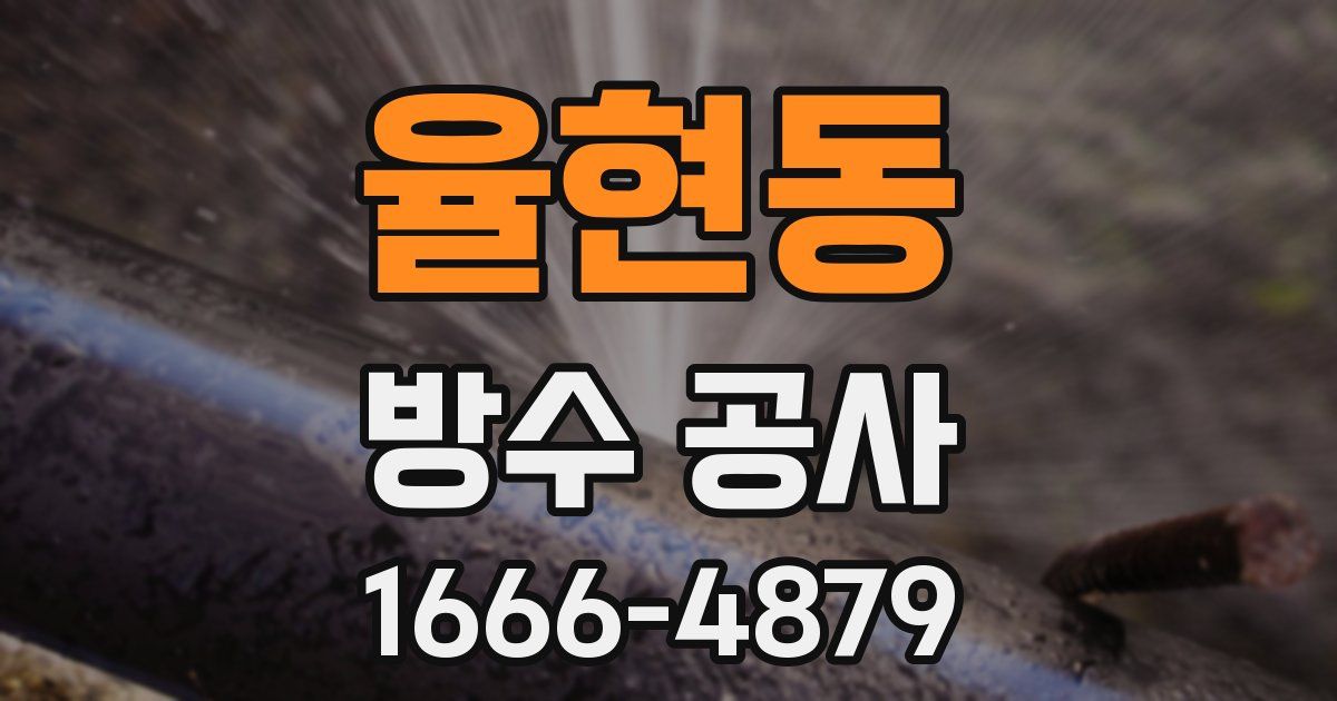 율현동 방수 공사