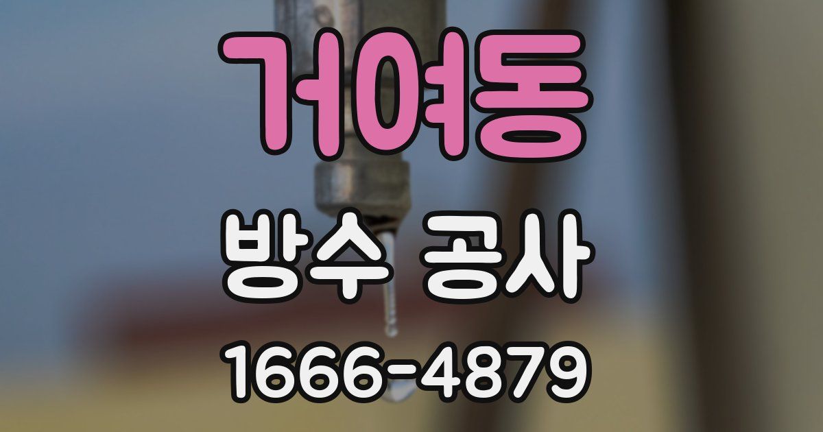 거여동 방수 공사