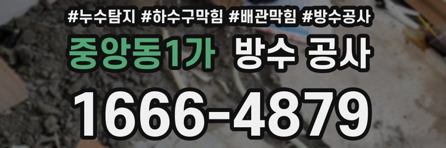 중앙동1가 방수 공사