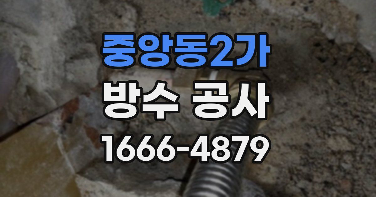 중앙동2가 방수 공사