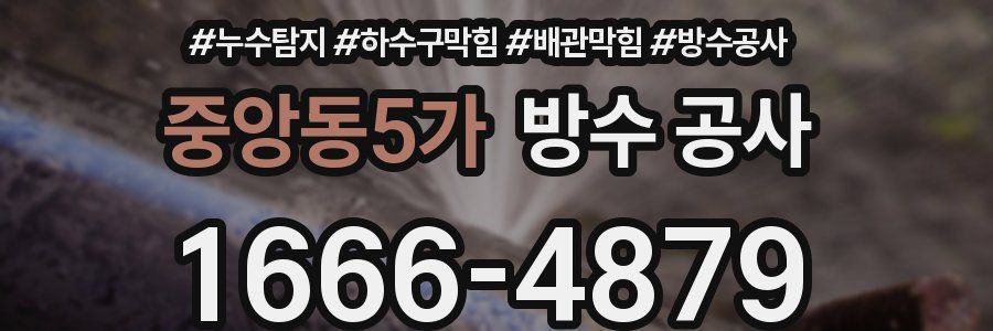 중앙동5가 방수 공사