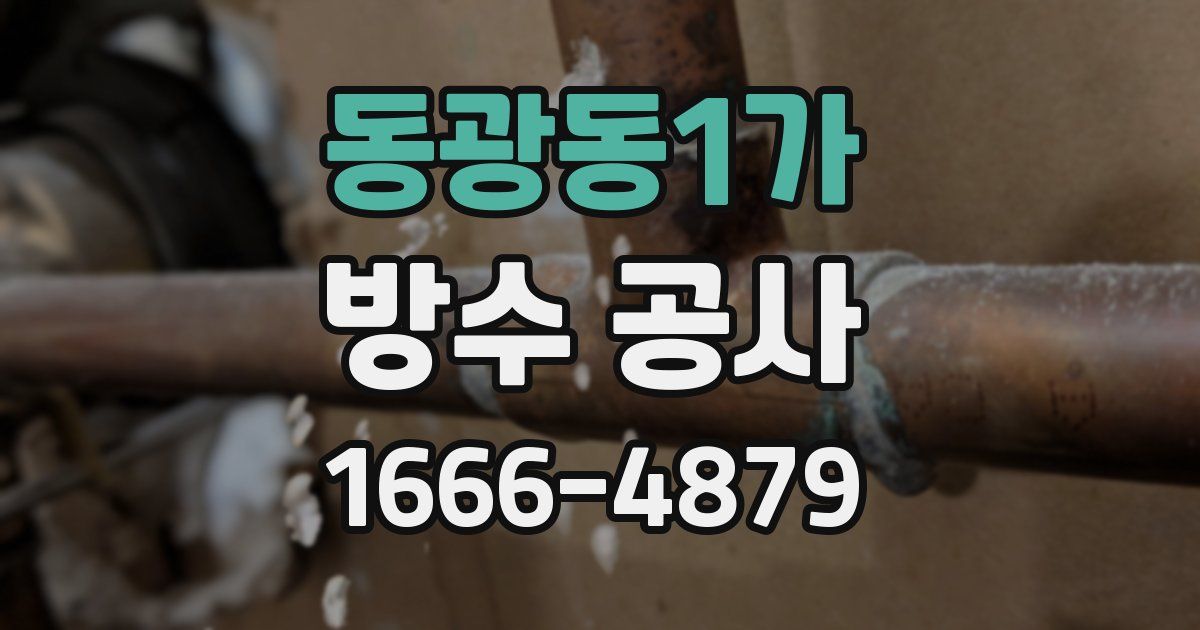 동광동1가 방수 공사