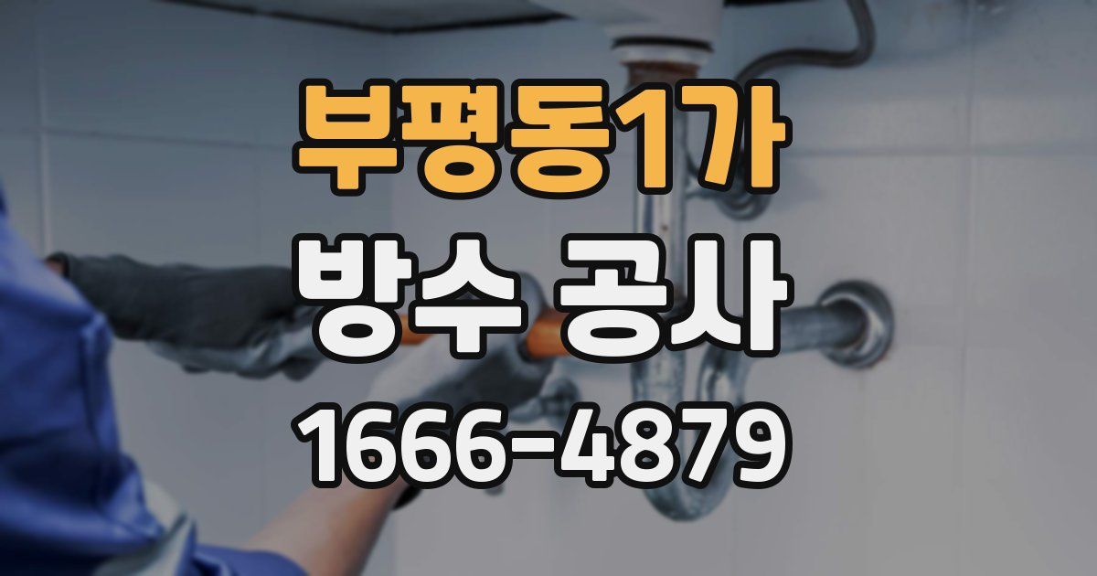 부평동1가 방수 공사