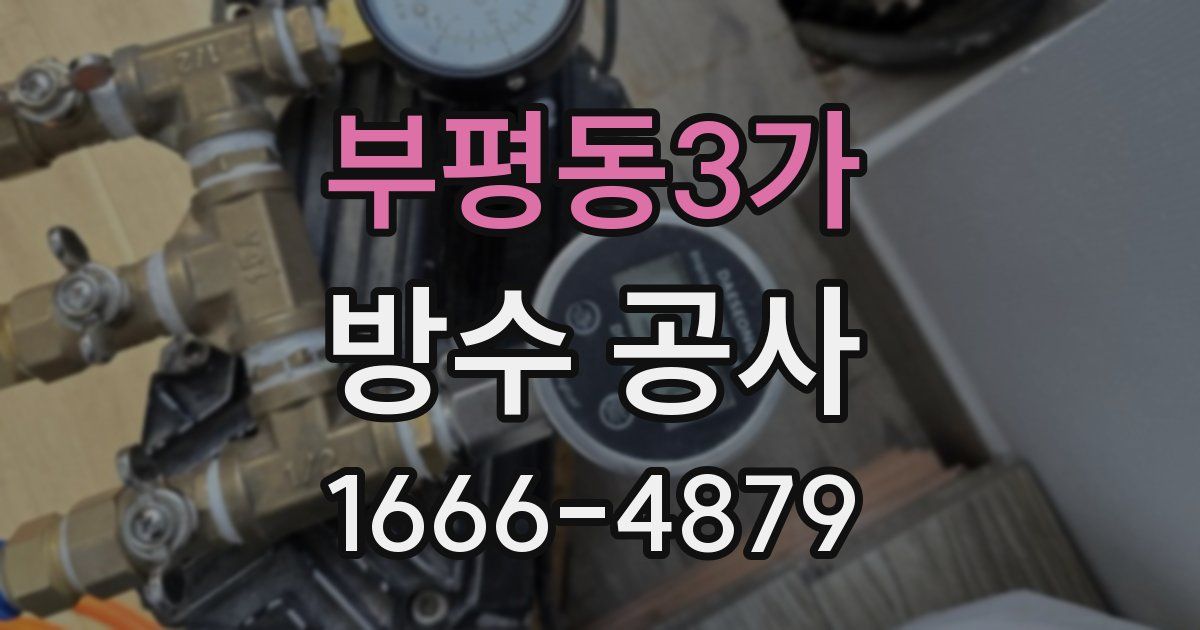 부평동3가 방수 공사