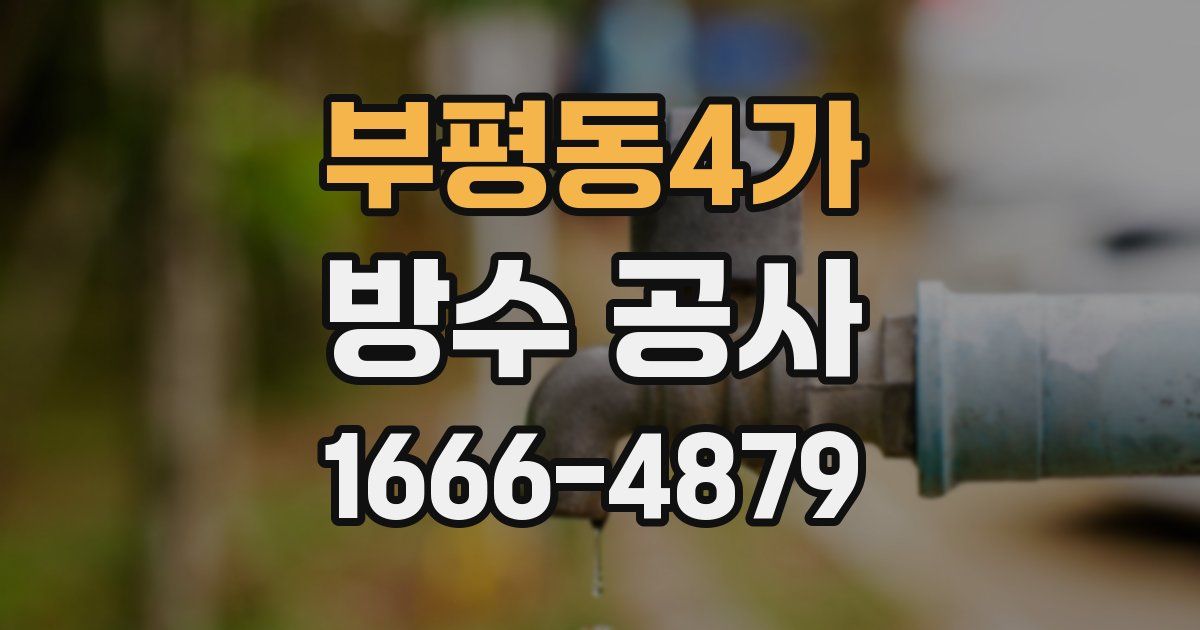 부평동4가 방수 공사
