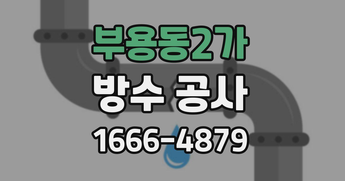 부용동2가 방수 공사