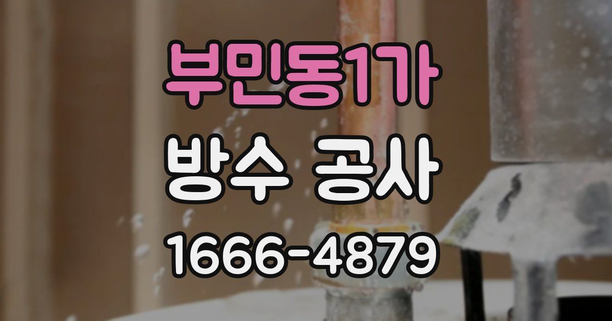 부민동1가 방수 공사