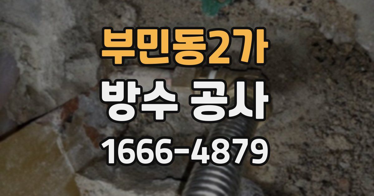 부민동2가 방수 공사