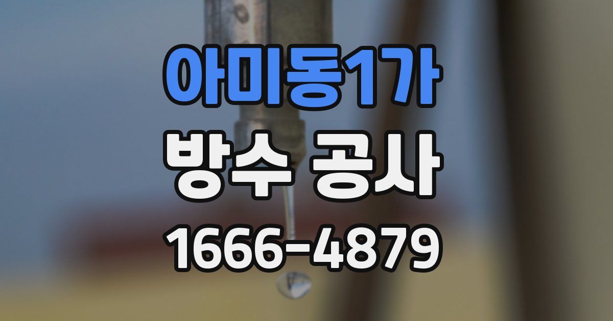 아미동1가 방수 공사