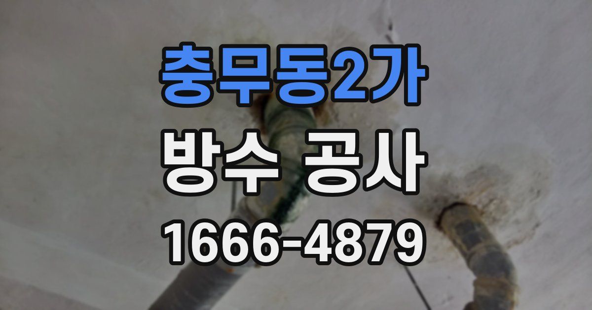 충무동2가 방수 공사