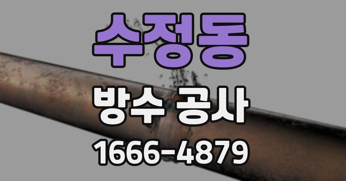 수정동 방수 공사