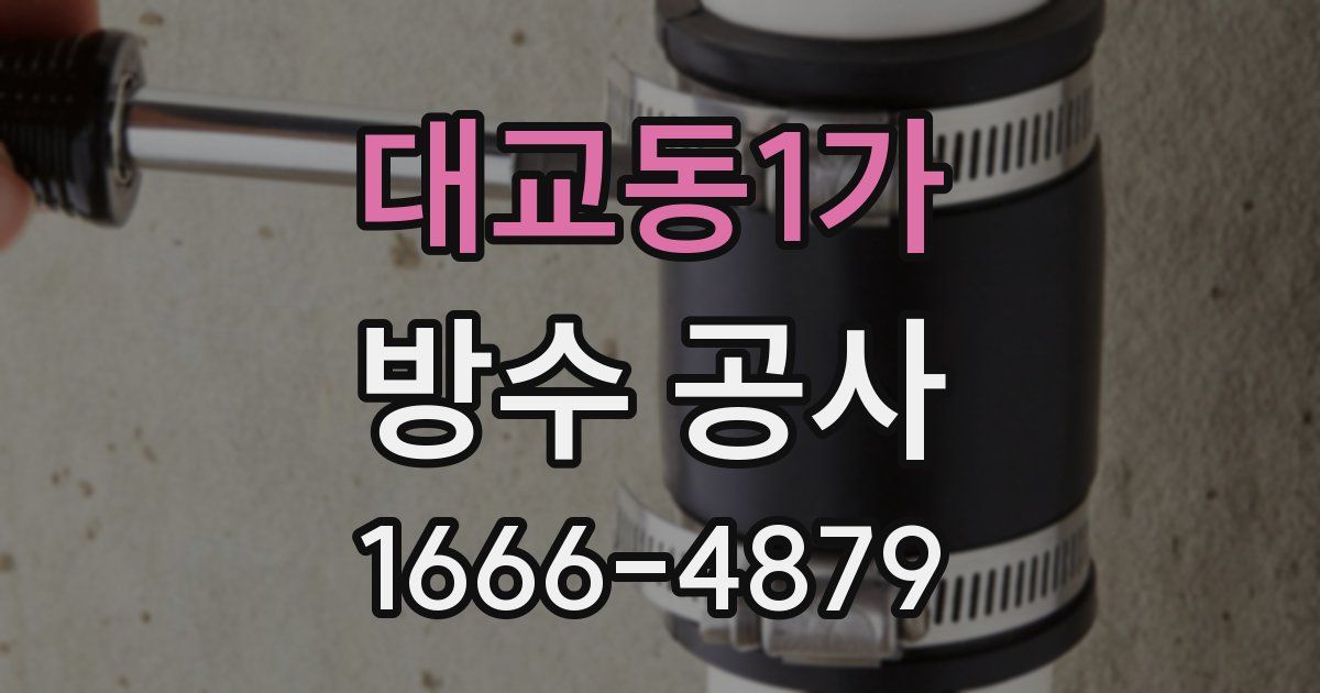 대교동1가 방수 공사