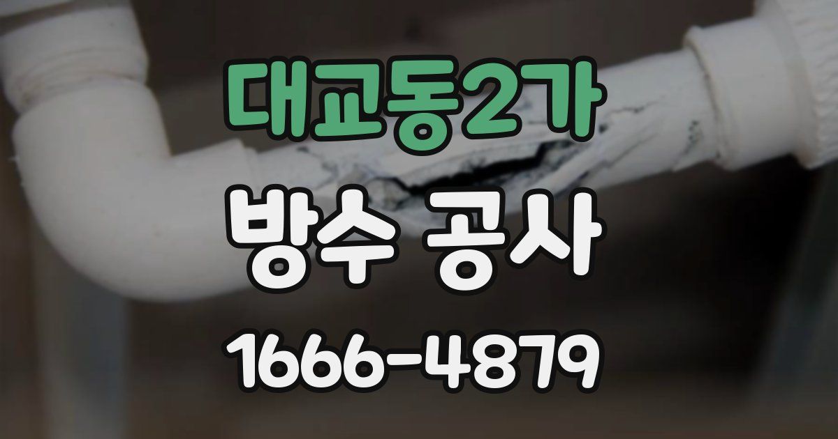 대교동2가 방수 공사