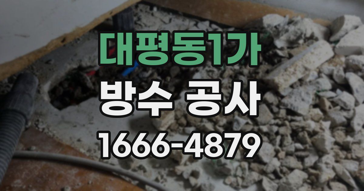 대평동1가 방수 공사