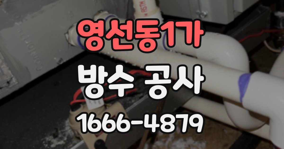 영선동1가 방수 공사