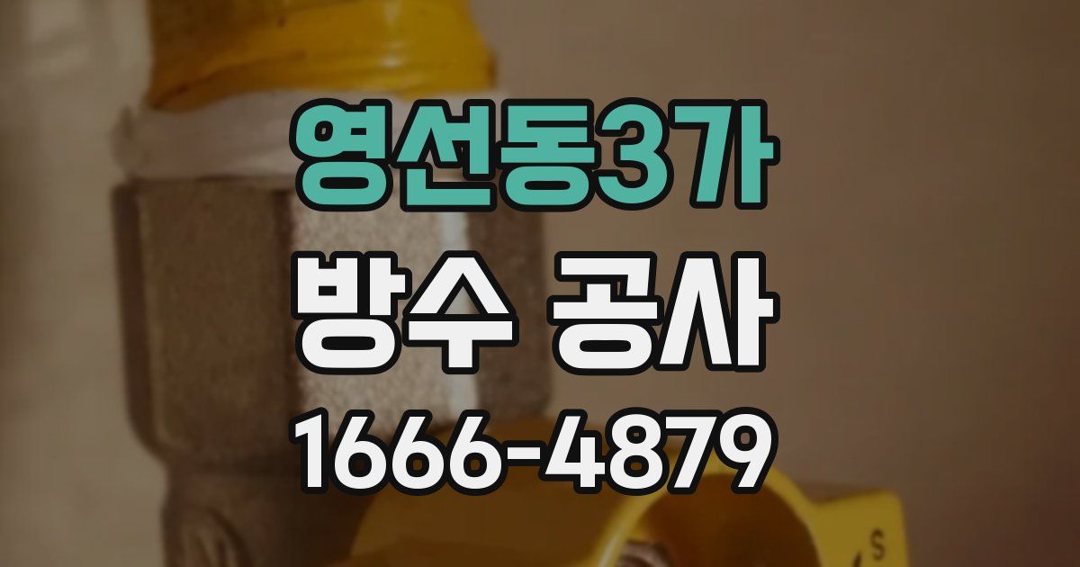 영선동3가 방수 공사