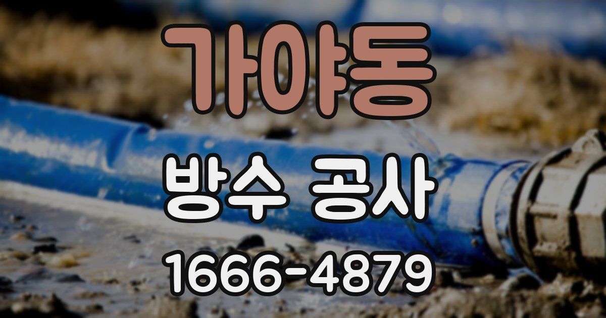 가야동 방수 공사