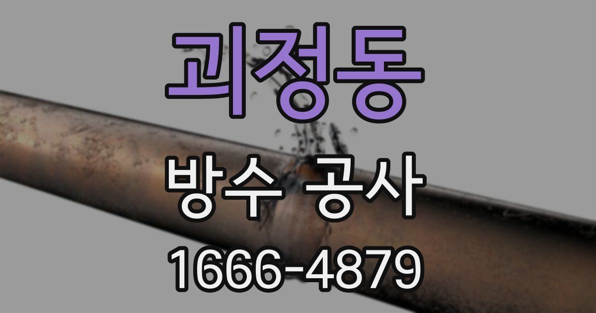 괴정동 방수 공사