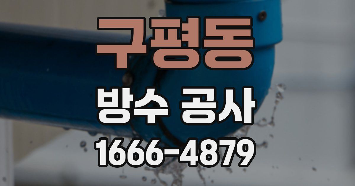 구평동 방수 공사