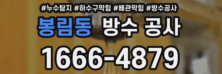 봉림동 방수 공사