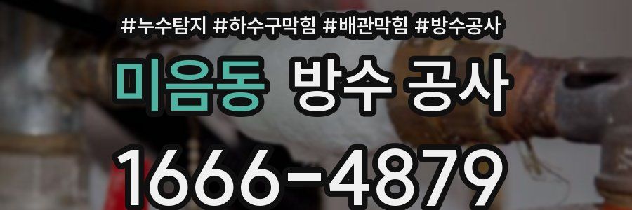 미음동 방수 공사