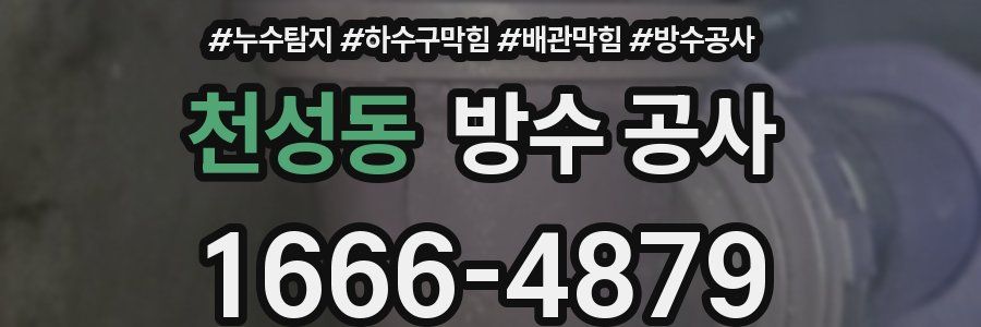 천성동 방수 공사
