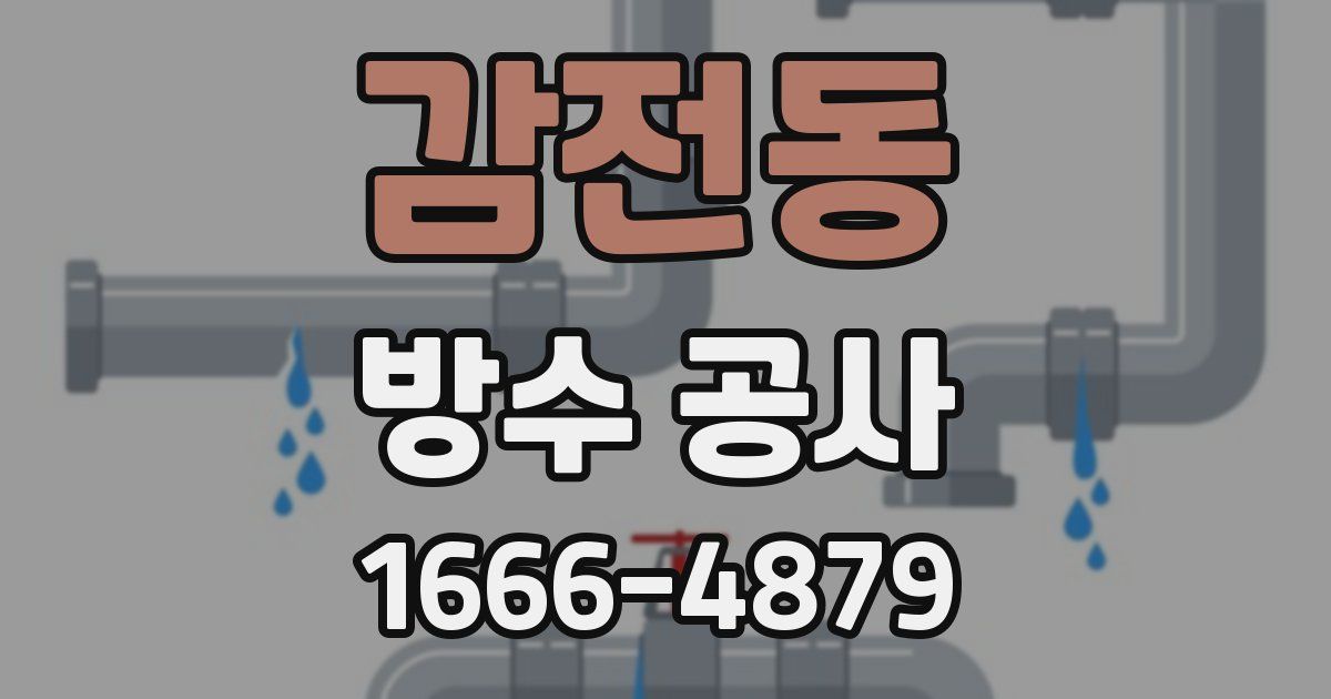 감전동 방수 공사