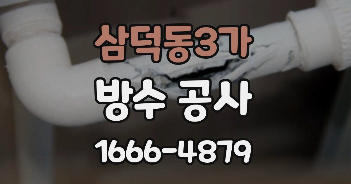 삼덕동3가 방수 공사