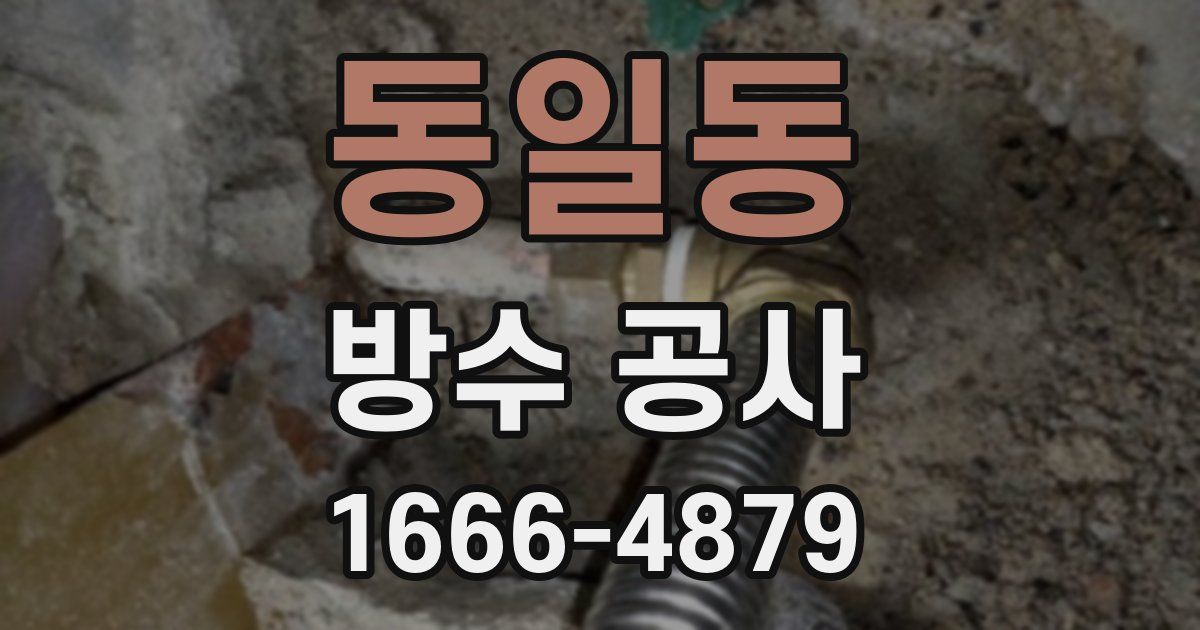 동일동 방수 공사